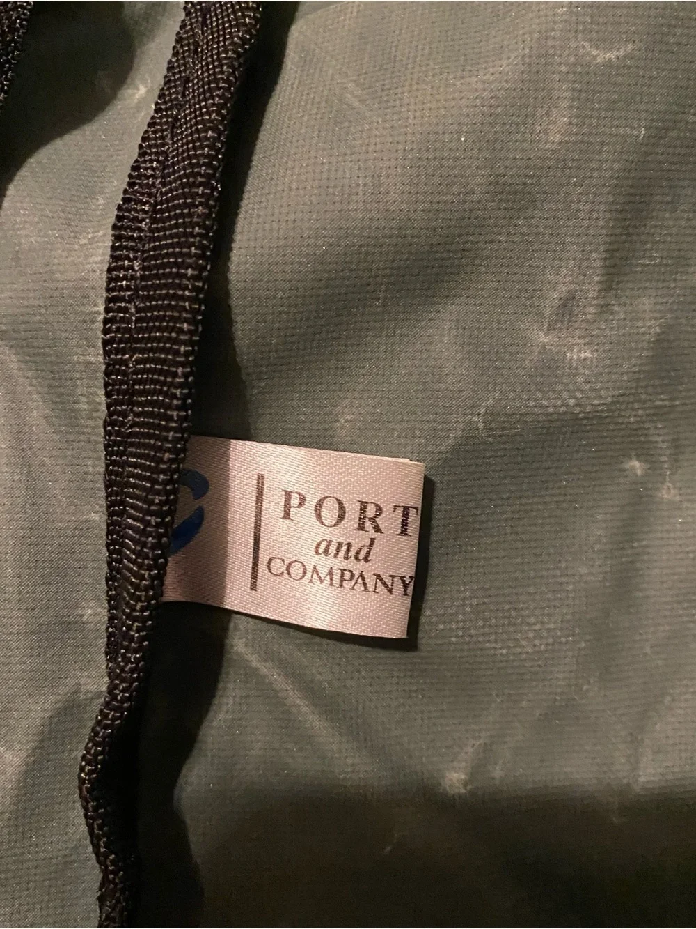 Port and Company Dark Green Messenger Bag with Shell Patch